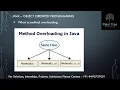 Java-27 Method Overloading