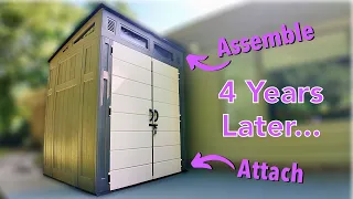 Full Costco Suncast Shed Assembly 4 Year Later UPDATE
