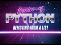 Removing items from a list in Python