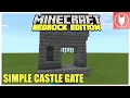 Minecraft Bedrock - SIMPLE CASTLE GATE TUTORIAL