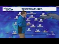 The morning forecast for Thursday Nov 13