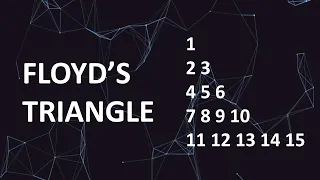 Floyd s triangle in Java