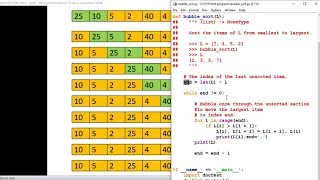 Bubble Sort using Python