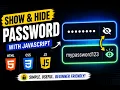 Show Hide Password Toggle with JavaScript