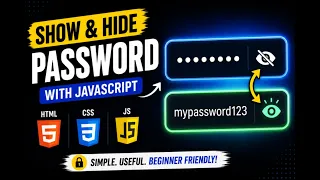 Show Hide Password Toggle with JavaScript