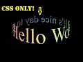 3D Rotating Text Using HTML and CSS Daily CSS CSS Animations