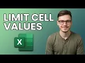How to Limit Cell Value Entry in Excel 2026 Step by Step