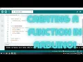 How to code Functions in Arduino
