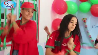 رقصة ملكنا البطل في احتفال مؤسسة الزويني 2 بالذكرى الخمسين للمسيرة الخضراء 