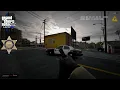 NO COMMENTARY GTA V LSPDFR - LASD UNARMED MAN GOT SHOT AFTER ENTERED A DEPUTY CAR TO STEAL IT