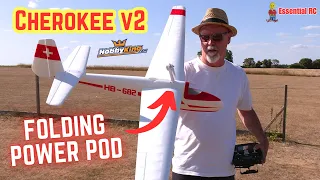 NOW WITH FOLDING POWER POD H-King Cherokee v2 Powered RC Scale Glider
