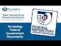 Accessing Federal Government Documents