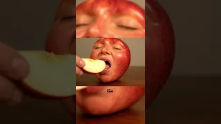 ASMR Apple Eating Apple Wait What Weirdly Satisfying Aiasmr 