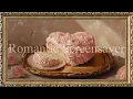 Valentine s Day Gold Frame TV Art Vintage Heart Cake Painting Romantic Screensaver 2 Hrs