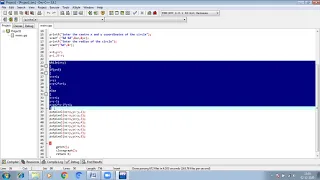 Computer Graphics Program on Midpoint Circle Drawing Algorithm