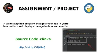 Calculating Age in Days and Months using Python