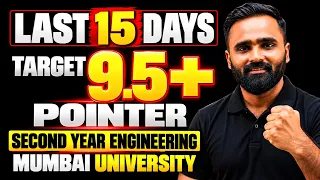 Last 15 Days|Target 9.5+ Pointer|Second Year Engineering|Pradeep Giri Sir