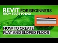Create a sloped floor in Revit Revit tutorials for beginners 2021