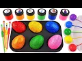 Download Lagu Satisfying Video l How to make Rainbow Lollipop Candy and Glossy Balls into Playdoh Cutting ASMR #57