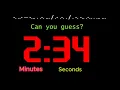 Morse Code 5 Minutes Countdown Timer Alarm