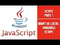JavaScript Scope Part 1 Lecture 17