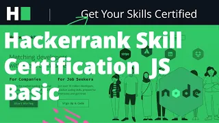 Hackerrank skill certification basic javascript