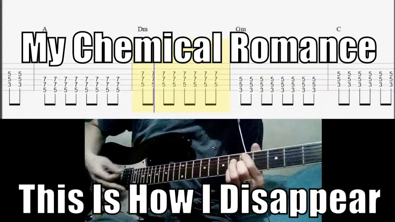 My Chemical Romance This Is How I Disappear Guitar Cover With Tab