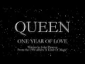 Queen - One Year Of Love (Official Lyric Video)