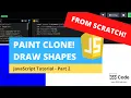 Paint Clone with Javascript Part 2 - Javascript Tutorial Draw Shapes