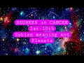 Meaning of degrees 1st-10th Cancer natal-astrology