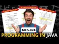 MCS-024 Programming in JAVA IGNOU BCA Previous Year Question Paper With ISM