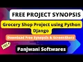 Project Synopsis Online Grocery Shop using Python Django Download Free Project Synopsis