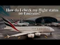 How do I check my flight status on Emirates