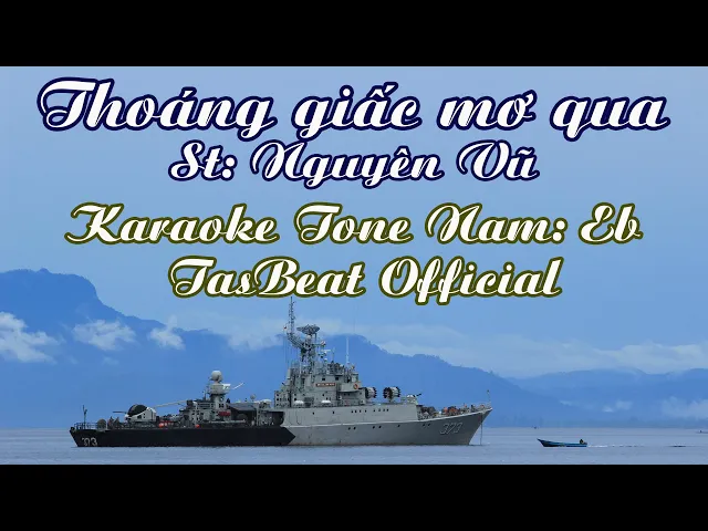 Karaoke Thoáng Giấc Mơ Qua - Tone Nam | TAS BEAT