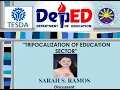 TRIFOCALIZATION OF EDUCATION SECTOR - CHED