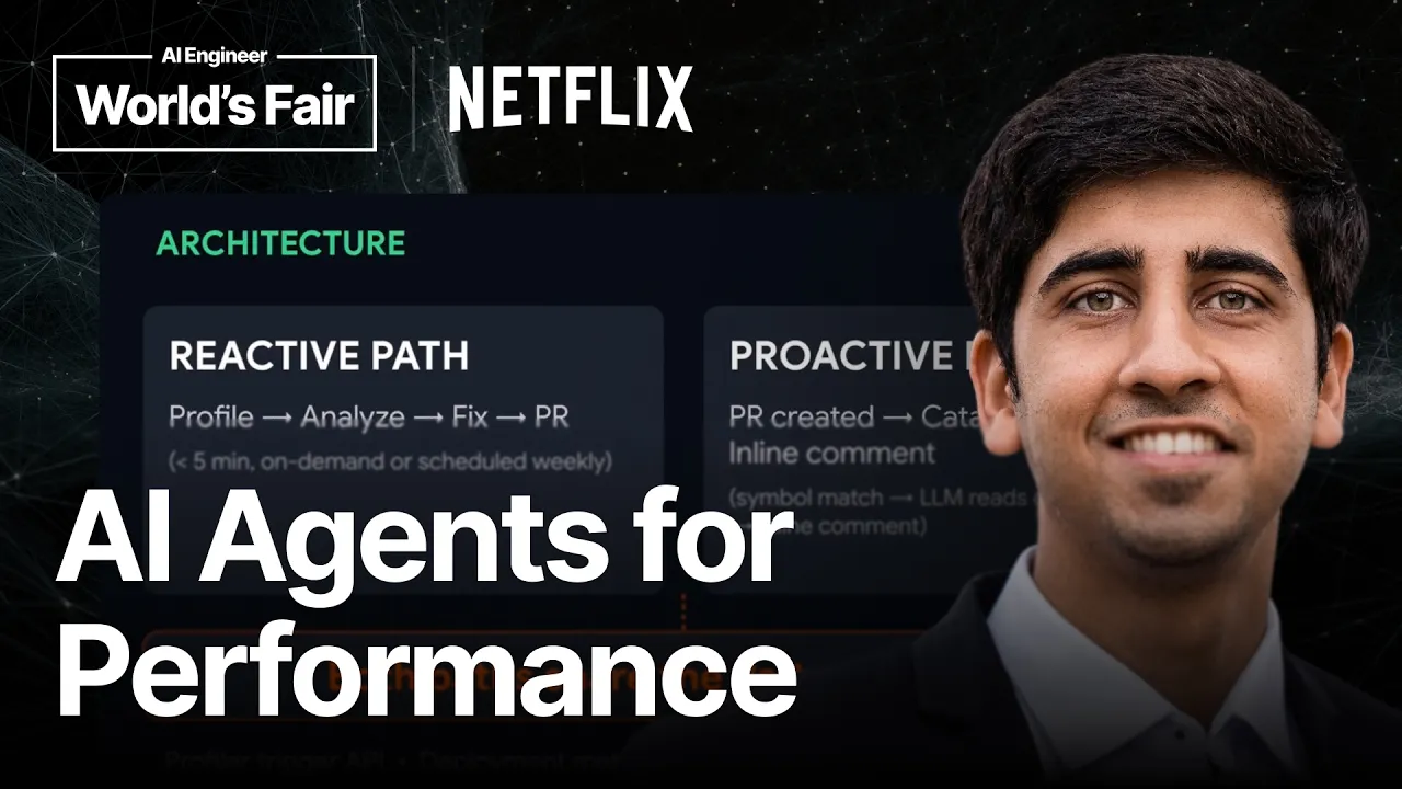 AI Agents for Performance: Ship Faster, Pay Less — Rajat Shah, Netflix: video thumbnail