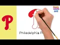 How To Draw Philadelphia Phillies Logo Step By Step