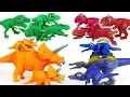 Dino Mecard Double figure and tiny dinosaur 15 set Tyrannosaurus Triceratops - DuDuPopTOY