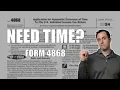How to File a Tax Extension 2024 IRS Form 4868