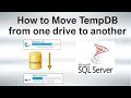 How to move TempDB from one drive to another drive Ms SQL