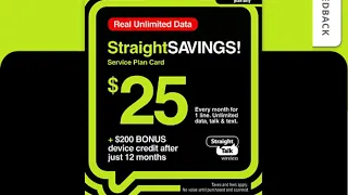 Straight Talk StraightSavings 25 unlimited starter kit Plan Unboxing SpeedTest