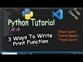 Python Free Course More About Print Function PC Playerz