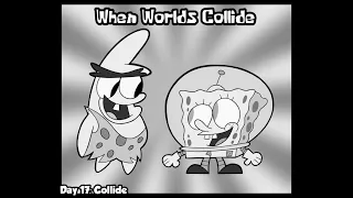 Inktober Day 17 SpongeBob When Worlds Collide 