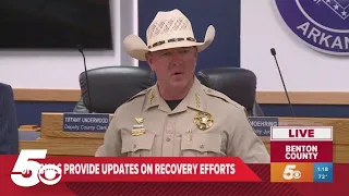 Benton County s address the public amid tornado recovery efforts
