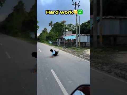 Hard work 😢✅ #skating #skatingchannel #skater #roadskating #stunt #publicreaction