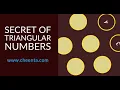 Secret of Triangular Numbers Combinatorics Math Olympiad ISI CMI Entrance