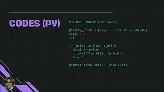 8 LOOPING STATEMENTS FOR LOOPS