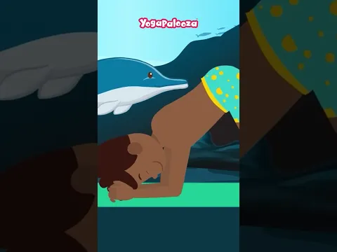 A shark is chasing us in the sea! π± #yogapalooza #barikoral #kidsyoga #kidssongs