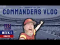 Commanders Dream Seats Giants Commanders WEEK 1 Commanders VLOG