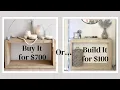 Pottery Barn Folsom Console Table Dupe